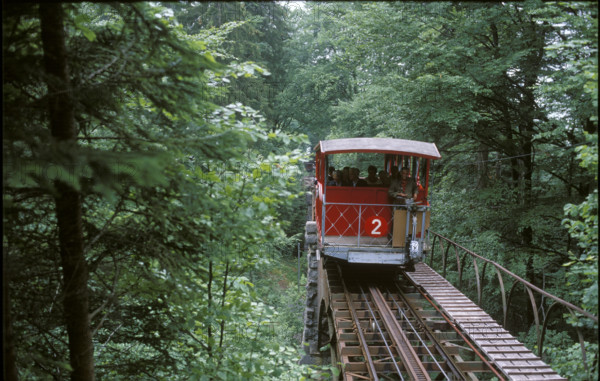 The Giessbach cable railway 1985.