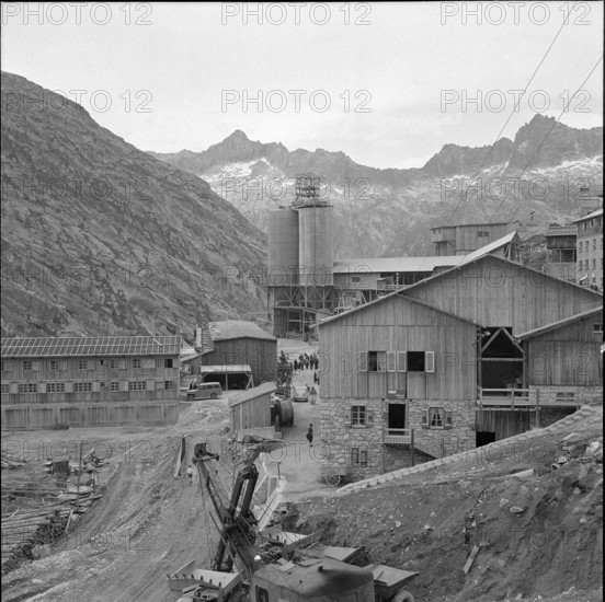 Working center of Oberaar building site 1953.