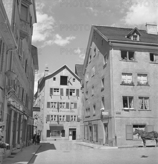 Chur: Martinsplatz and Reichsgasse; 1940.