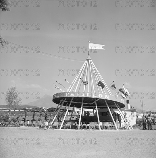 Opening of the photo world fair in Lucerne, 1952.