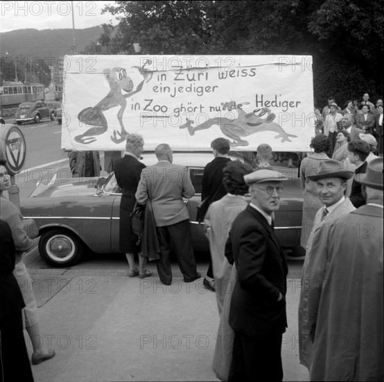 Solidarity with fired zoo director; dismissal; 1958.