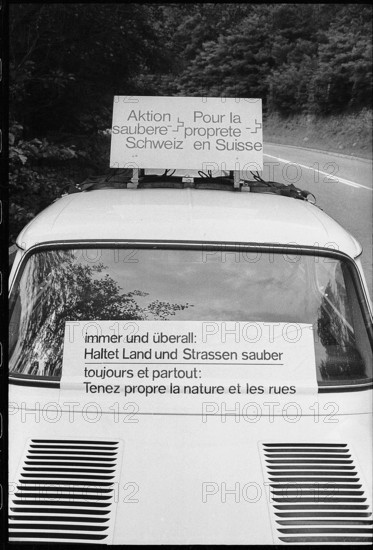 Conservation campaign in the Maggia valley, 1971.