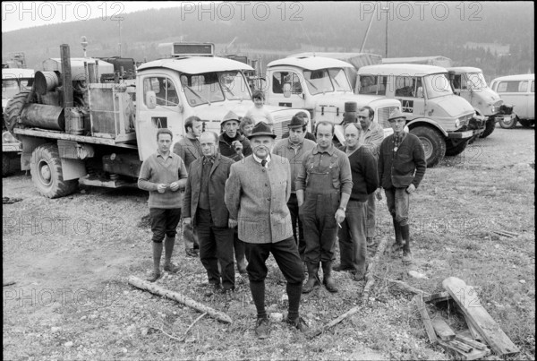 Le Brassus, search for oil, 1972.