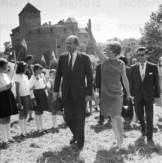 60th birthday party of Prince Franz Josef II of Liechtenstein, 1966.