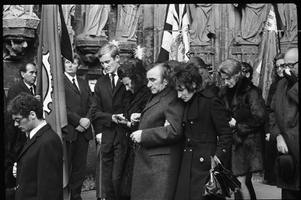 Jo Siffert's funeral, Fribourg 1971.