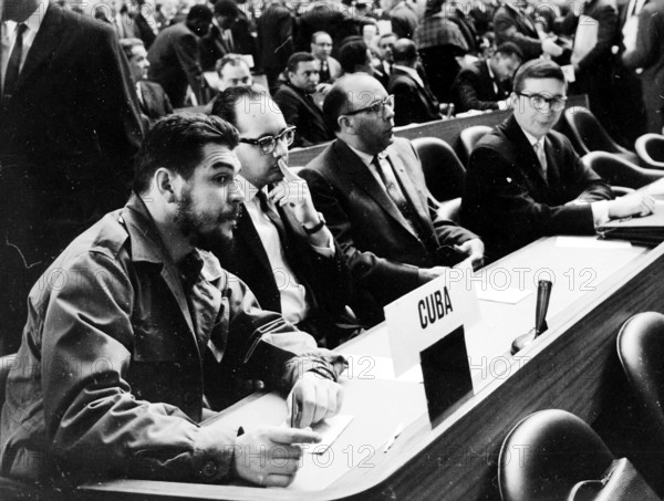 Ernesto Che Guevara at UNCTAD, Geneva 1964.