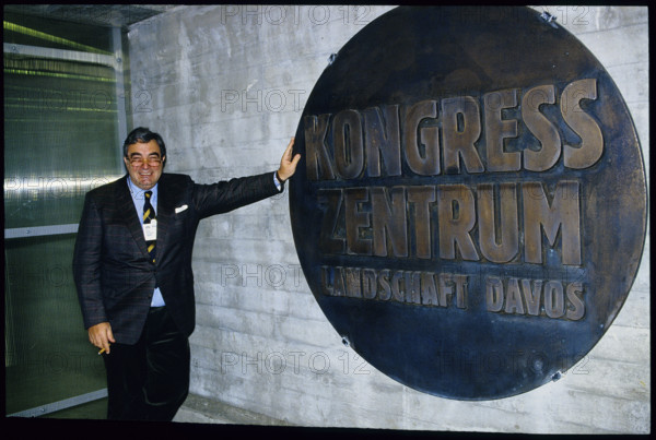 Moritz Suter at the WEF in Davos, 1992.