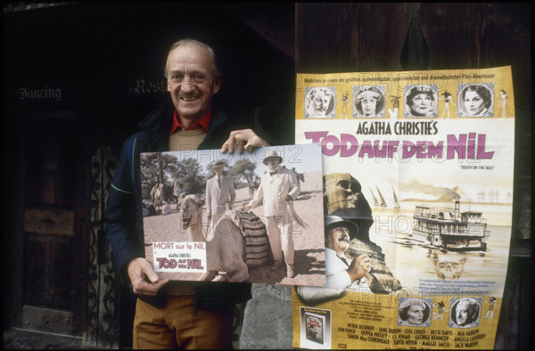 David Niven 1979 in Gstaad.