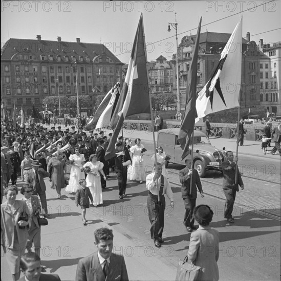 May Day demonstration in Basel 1952.