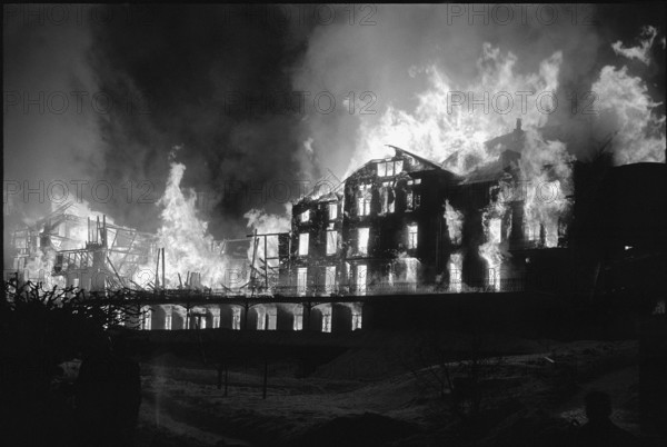 Hotel Rigi Kaltbad on Fire, 1961.