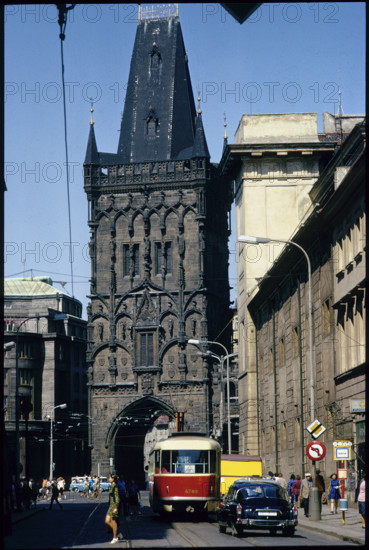 Prague: powder tower, 1974.