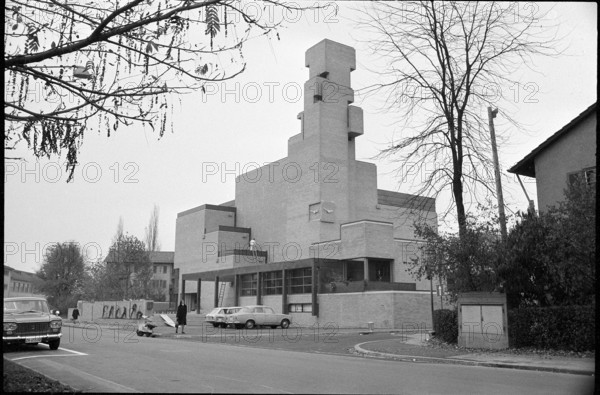 Saatlen protestant church, Zurich 1964.