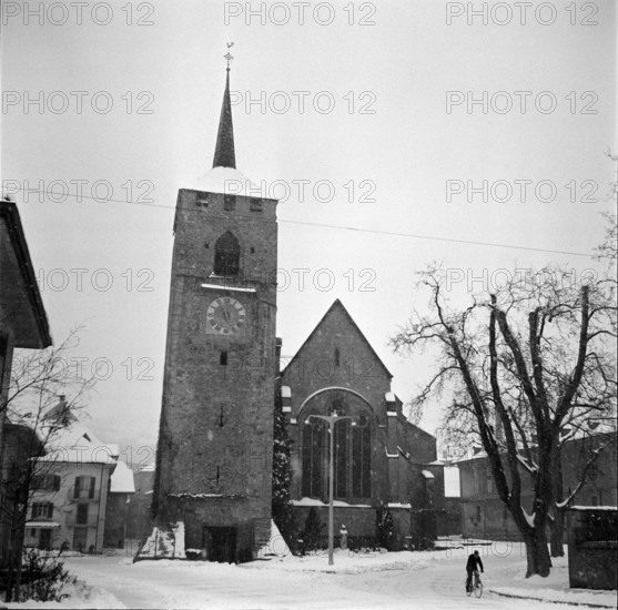 Church Moudon 1955.