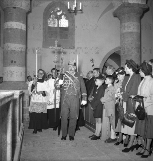 Monastery church St-Maurice 1949.