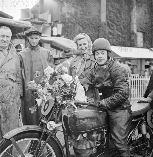 Reception of world champion Luigi Taveri, Horgen 1966.