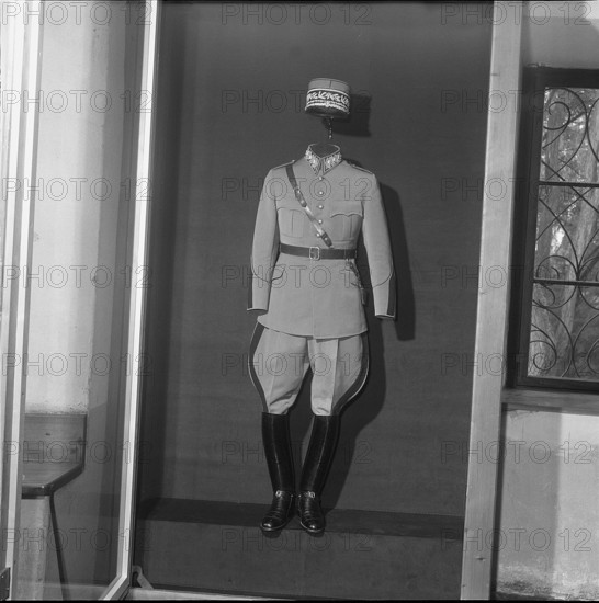 Work uniform of General Guisan, old arsenal Solothurn 1961.