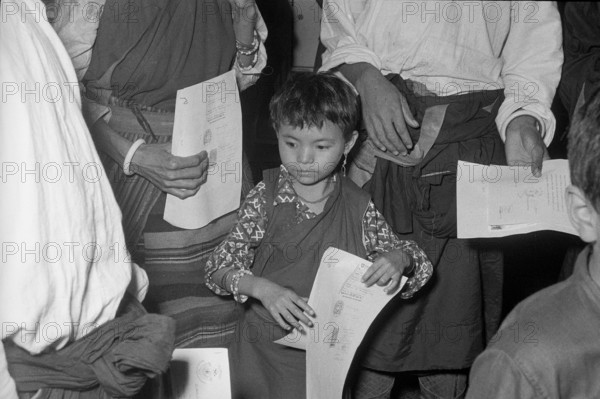 Arrival of the first Tibetan refugees in Switzerland, Kloten 1961.
