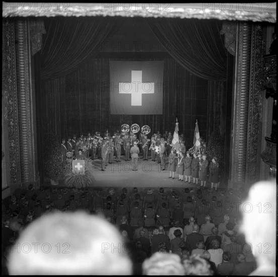 March music to jubilee of Swiss women's military service, Berne 1965.