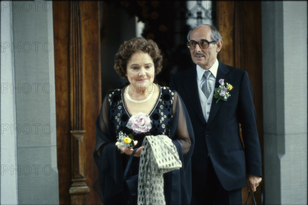 Wedding of Paola and Kurt Felix: parents of the bride, 1980.