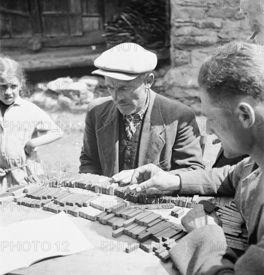 Distribution of the mountain pastures in the Loetschental, 1941.