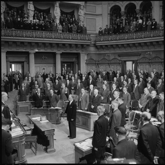 Josef Escher, Swearing In, 1950.