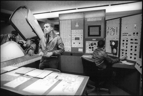 Flight simulator for Mirage, Payerne 1968.
