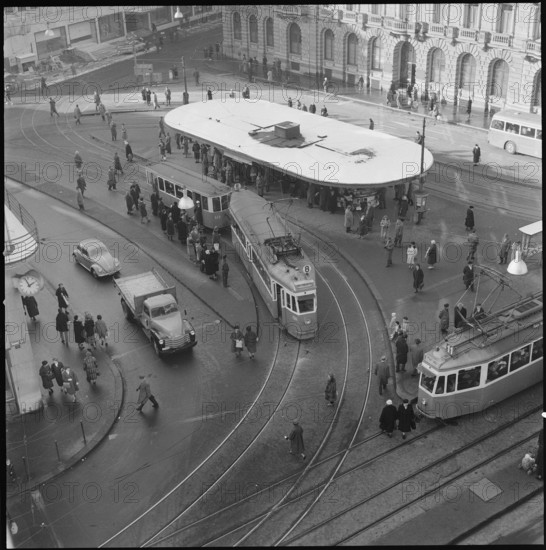 Paradeplatz Zurich 1960.