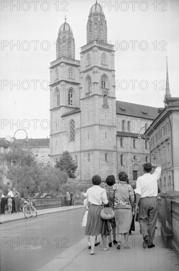 Tourists in Zurich, 1962.