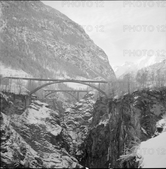 Stalden, bridges over the Vispe; 1960.