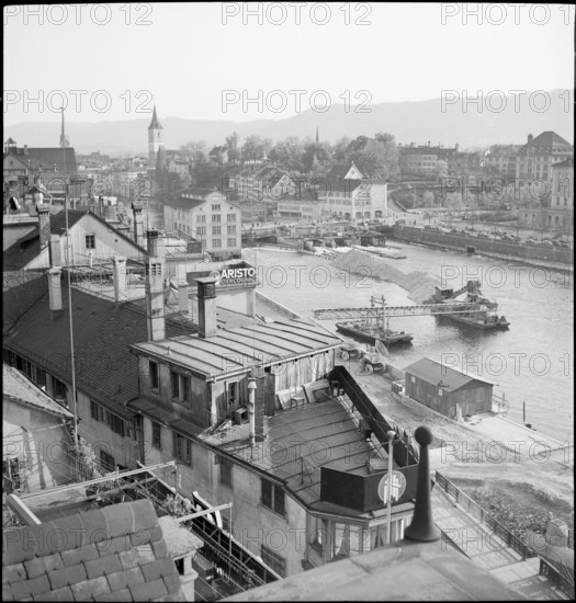 Reconstruction Work at the Central, Zurich 1951