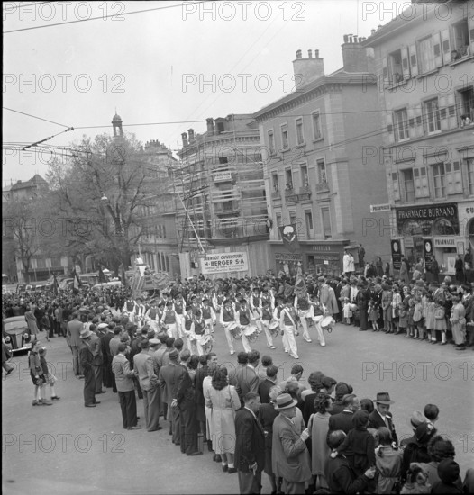 May Day rallies in Lausanne 1947