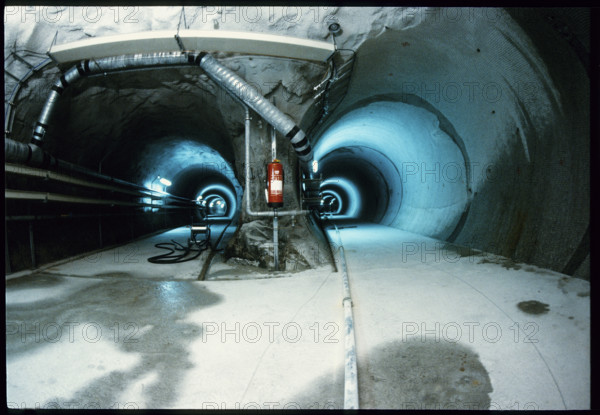 Gallery of NAGRA rock laboratory, Grimsel 1985