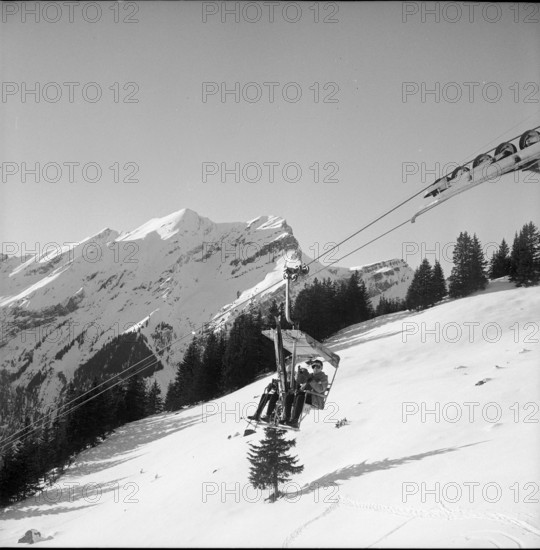 Snow covered landscape, Wetterhorn; 1951