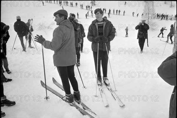 Prince Charles skiing in Malbun, 1965