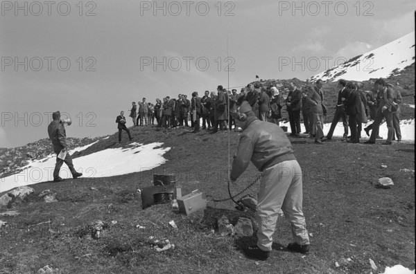 Swiss air force, press conference, Alpnach 1970