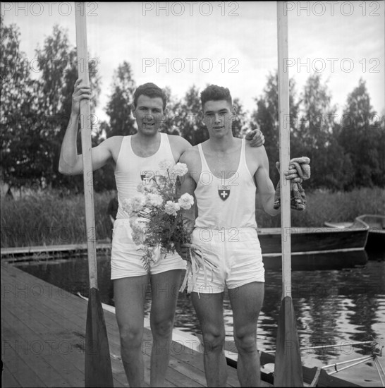 Olympic Games Helsinki 1952: Kurt Schmid and Hans Kalt