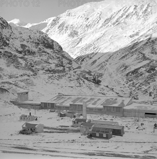 Entry of Grand Saint Bernard tunnel 1963