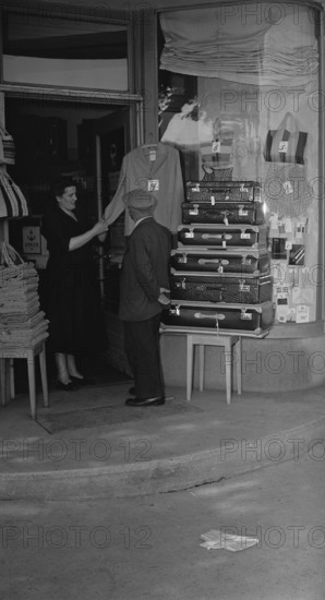 Scene from the Langstrasse in Zurich 1949