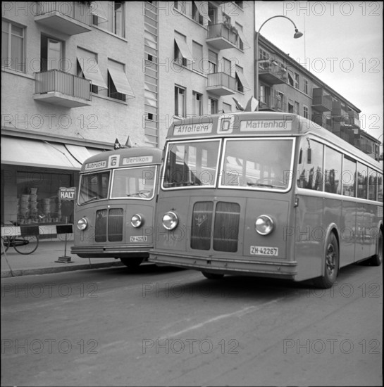 Buses of the VBZ, 1952