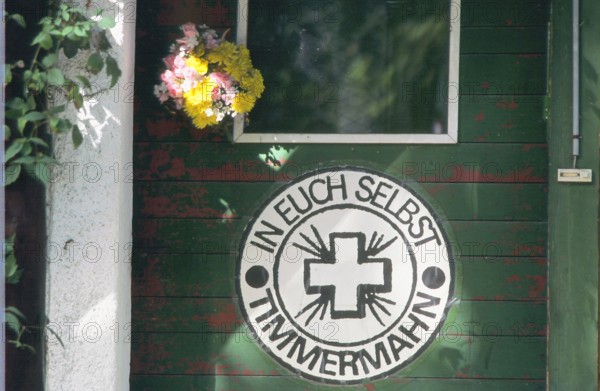 Door, poster with lettering, Timmermahn