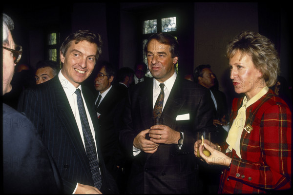 Adolf Ogi opening Crossair air route Lugano-Rome 1989