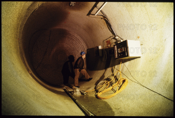Gallery of NAGRA rock laboratory, Grimsel 1985