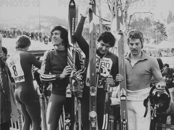 Ski World Cup in Wengen 1977: Russi, Klammer, Ferstl