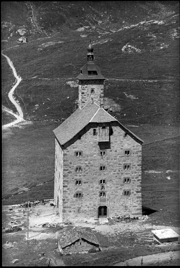 Old hospice on Simplon pass 1971