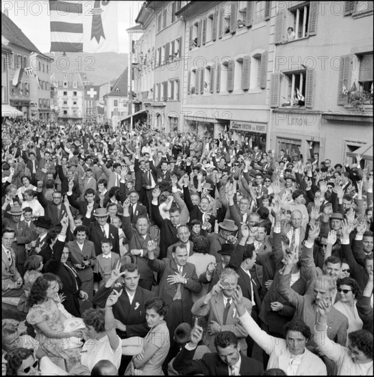 10th festival of the people of Jura in Delémont, 1957