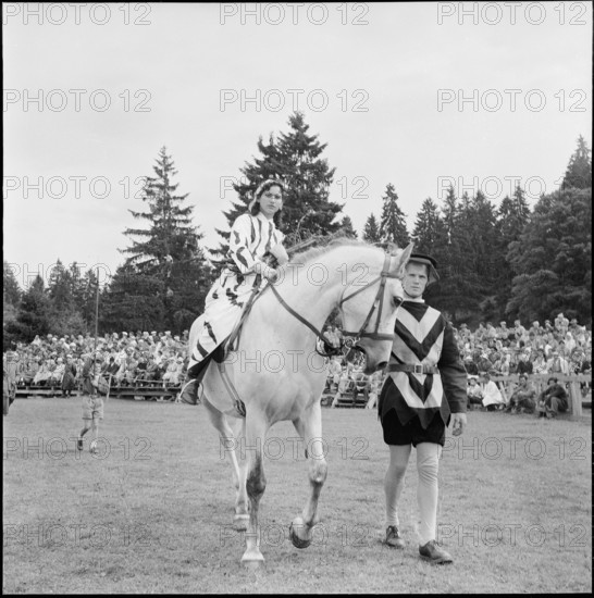 54th Marché-Concours Saignelégier, white horse, 1957