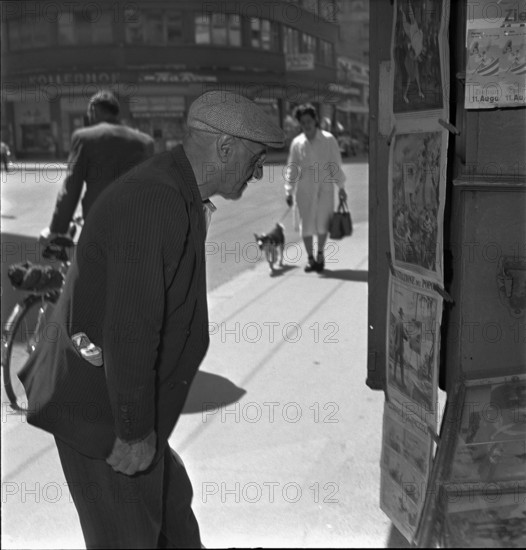 Scene from the Langstrasse in Zurich 1949