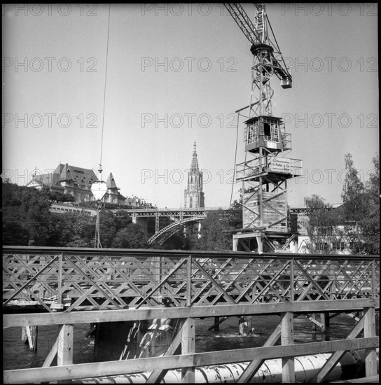Widening of the Dalmazi bridge; 1957