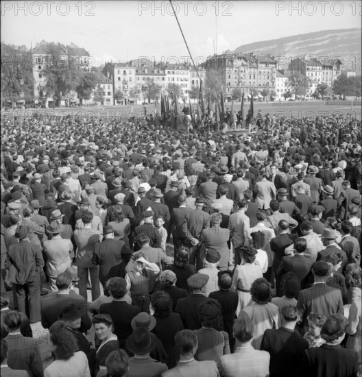 May Day rallies in Geneva 1946