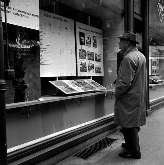 Shop window Ringier publisher: Olympic Summer Games Tokyo, 1964